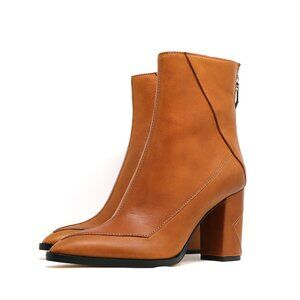 Sylven New York Almasi Genuine Leather Boot - Cognac (US 7)